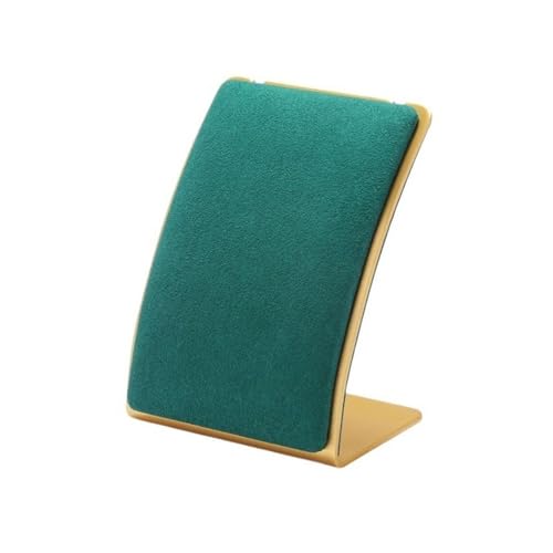 GAOWINLY Schmuck-Organizer-Ständer, Metall-Mikrofaser-Anhänger-Display-Rack, Halskette, Schmuck-Organizer, Fenster, kreative Schmuck-Display-Requisiten,Geschenk für Frauen, Mädchen(Green) von GAOWINLY