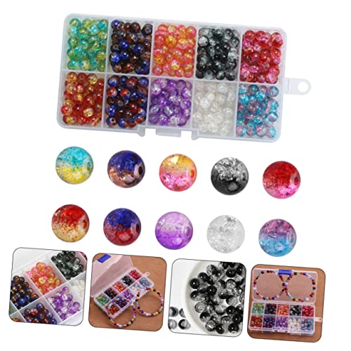 GARIOUANS 1 Schachtel Rund Glasperlen Loose Beads DIY Schmuck Perlen für Armbänder Ohrringe Fächer Aufbewahrungsbox Handgefertigte Cracked Glass Accessoires Langlebig und Farbenfroh GARIOUANS 1 Schachtel Rund Glasperlen Loose Beads DIY Schmuck Perlen für Armbänder Ohrringe Fächer Aufbewahrungsbox Handgefertigte Cracked Glass Accessoires Langlebig und Farbenfroh von GARIOUANS
