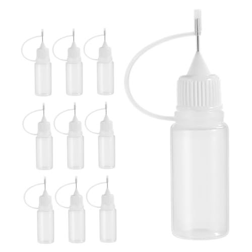 GARIOUANS 10 Stück Nadel leere Leimflasche tägliche Nadelflasche tägliche Applikatorflasche kompakte Trinkflasche Bastelkleberflaschen mit feiner Spitze Rostfreier Stahl Transparent GARIOUANS 10 Stück Nadel leere Leimflasche tägliche Nadelflasche tägliche Applikatorflasche kompakte Trinkflasche Bastelkleberflaschen mit feiner Spitze Rostfreier Stahl Transparent von GARIOUANS