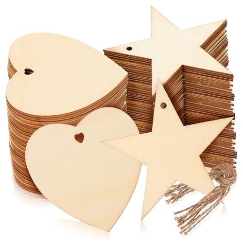 GARIOUANS 100 Stück Teiliges Holzanhänger mit Vorgebohrten Löchern Stabile Blanko Holzscheiben für Geschenkdekoration DIY Basteln Weihnachts und Hochzeitsdeko Vielseitige Holzschilder zum GARIOUANS 100 Stück Teiliges Holzanhänger mit Vorgebohrten Löchern Stabile Blanko Holzscheiben für Geschenkdekoration DIY Basteln Weihnachts und Hochzeitsdeko Vielseitige Holzschilder zum von GARIOUANS