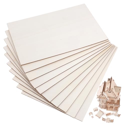 GARIOUANS 10Stücke Leere Holzbretter Unlackierte Holzplatten für DIY Projekte zum Gravieren und Basteln Rohlinge GARIOUANS 10Stücke Leere Holzbretter Unlackierte Holzplatten für DIY Projekte zum Gravieren und Basteln Rohlinge von GARIOUANS