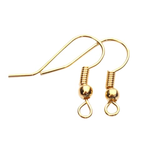 GARIOUANS 200 Stück Teiliges Ohrhaken Ohrring Zubehör Allergie Ohrschmuckteile Damen Einfaches Design Goldfarbene Ohrringteile zum Selbermachen für Frauen Alltag und Party GARIOUANS 200 Stück Teiliges Ohrhaken Ohrring Zubehör Allergie Ohrschmuckteile Damen Einfaches Design Goldfarbene Ohrringteile zum Selbermachen für Frauen Alltag und Party von GARIOUANS