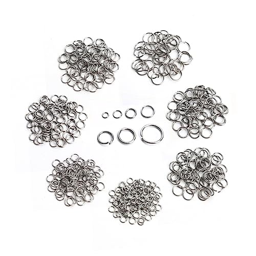 GARIOUANS 770Stücke DIY Schmuckzubehör Offene und Geschlossene Ringe Leicht und Langlebig für Ohrstecker und Heimwerkerbedarf Individuelles Schmuckdesign GARIOUANS 770Stücke DIY Schmuckzubehör Offene und Geschlossene Ringe Leicht und Langlebig für Ohrstecker und Heimwerkerbedarf Individuelles Schmuckdesign von GARIOUANS