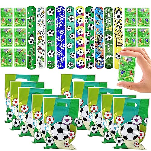 GAROMIA Mitgebsel Fussball Geburtstag Junge Flipper Fußball Spiele Fußball Slap Armbänder Fußball Geschenktüte Fussball Deko Geburtstag Kinder Fußball Tütenfüller Mitgebsel Gastgeschenk Party von GAROMIA