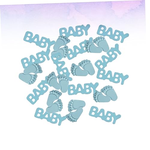 1 Satz Konfetti-dekoration Für Babys Konfetti Zur Verlobung Hochzeitsdekorationen -party-accessoire Partytisch Buchstabendekor Glitzer Für Die Babyparty Esstisch Dekor Sky-blue GAROZATION von GAROZATION