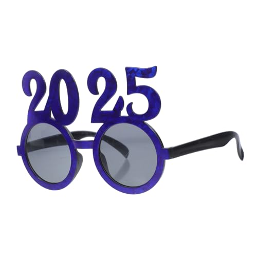 GAROZATION 1 Paar 2025 Brille Partygeschenke für das neue Jahr Brillen anziehen Neujahrsparty-Brille Spaßbrille party zubehör Zahlen Brille Partybrillen für das neue Jahr Neujahrsvorräte Abs von GAROZATION