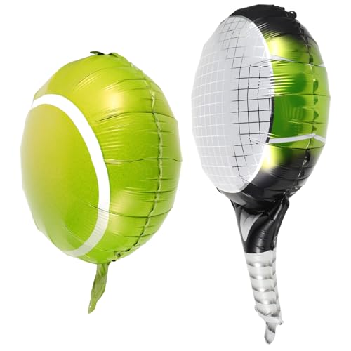 GAROZATION 1 Set Tennis Ballon Tennisball Luftballons Tennis Geburtstagsparty Zubehör Babyparty Ballon Party Luftballons 2024 Abschlussfeier Ballon Tennis Party Dekorationen von GAROZATION