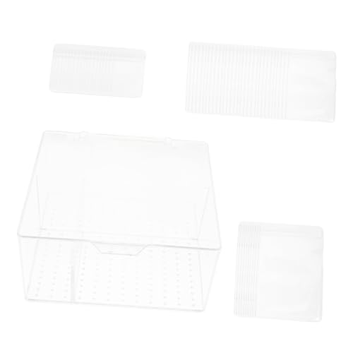 GAROZATION 1 Set-box Anti-oxidations-schmuckschatulle Oxidationsbeständiger Schmuckbeutel Klare Pvc-schmuckbeutel Multi-grid-schmuck-organizer Durchsichtige Schmuckbeutel Transparent Acryl von GAROZATION