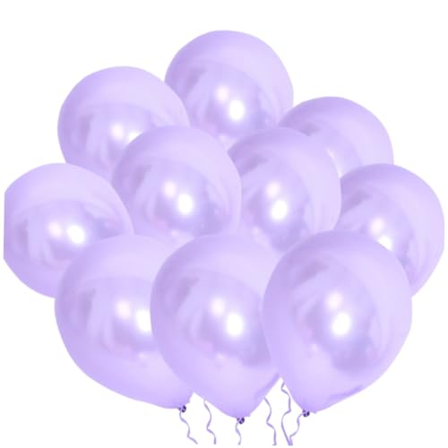 GAROZATION 100 Stück Lavendel Latex Ballons Dekorativ Für Festivals Und Partys Zarte Farbgebung Ideal Für Geburtstagsfeiern Und Hochzeiten von GAROZATION