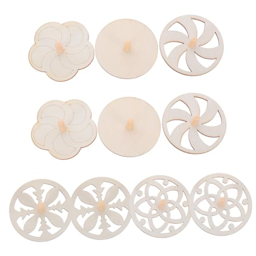 GAROZATION 10Pcs Gyro Spinnen Von Tops Zubehör Tragbares Gyro DIY Maler Toy Trogabe Toy Fünfishige Gyro Wortliche Gyro von GAROZATION