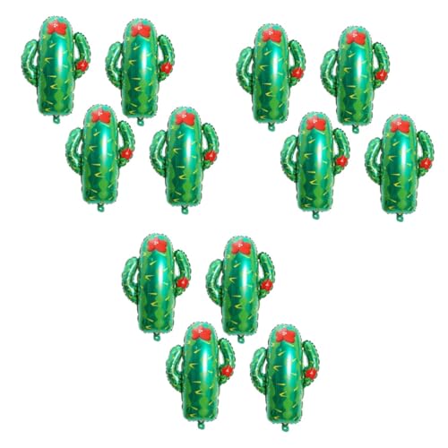 GAROZATION 12 Stk Hawaii-Ballon Partyballons Feier Ballon hawaiianische Partyartikel Ballons dekor house decoration party decoration Kaktusballon Luftballons für die Partydekoration Green von GAROZATION