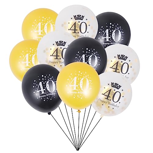 GAROZATION Digitale Konfetti Ballons Set Dekorative Konfetti Ballons Für Geburtstagsfeiern Und Jubiläen Perfekte Party Supplies Zum 40 Geburtstag von GAROZATION