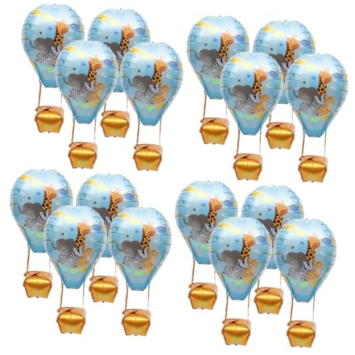 GAROZATION 16 Stk Heißluftballon Aluminiumfolie Ballons dekor Kinder Drachen Partyballons Hochzeitsballons wand polsterung hochzeitslaken Dekorative Luftballons Festivalballons Sky-blue von GAROZATION