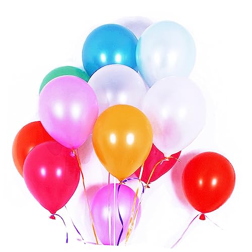 GAROZATION 20 Stück 10 Zoll Perlmutt Glänzende Latexballons Hellviolett Verdickte Metallic Luftballons Für Geburtstagsdekorationen Girlanden Und Festliche Anlässe Ideal Für von GAROZATION