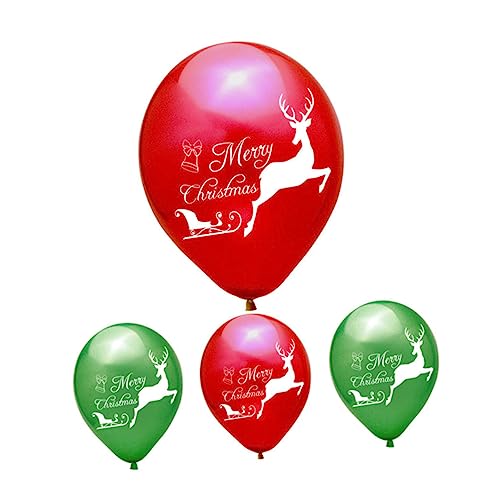 GAROZATION 20 Stück 12 Zoll Weihnachtsballons Set Bedruckte Latexballons Festlichen Farben Für Heimdekoration Und Partyaktivitäten Ideale Deko Für Weihnachtsfeiern Und Winterevents von GAROZATION