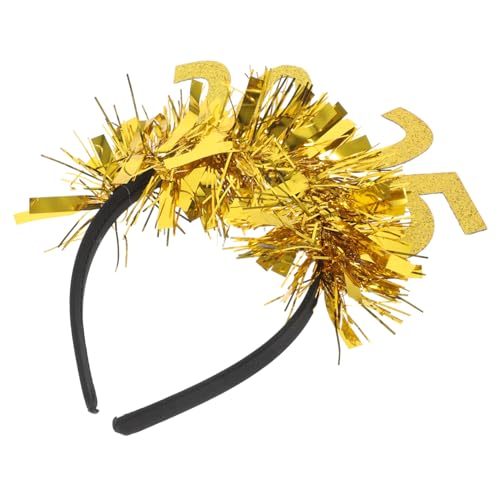 GAROZATION 2025 Festival Kopfschmuck Haarschmuck Abschlussfeier Haarband Frohes Neues Jahr Stirnband Weihnachtshaarband Für Teenager Kopfbedeckung Silvester Stirnband von GAROZATION