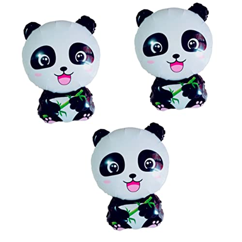 GAROZATION 3 Stück Panda Folienballon Set Kreative Tierballons Für Geburtstagsfeiern Festivals Und Partys Perfekte Deko Für Kindergeburtstage Und Tier Themenfeiern von GAROZATION