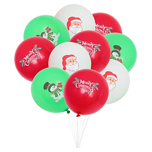 GAROZATION 30 Stück Weihnachts Luftballons Aus Festliche Motive Für Weihnachtsfeiern Party Requisiten Und Dekorationen Ideal Für Feste Und Feierlichkeiten Der Adventszeit von GAROZATION