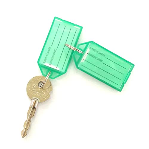 GAROZATION 40 Stück Flip Label Farbige Etiketten Gepäckanhänger Für Koffer Gepäck Id Tags Schlüssel Id Tags Id Tags Etiketten Schlüsselanhänger Mit Ring Blau von GAROZATION