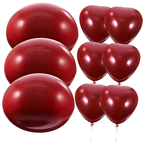 GAROZATION 50 Stück Herz Latexballons Für Valentinstag Und Hochzeiten Double Deck Partyballons Und Ideal Für Romantische Feiern Und Kreative Dekorationen von GAROZATION