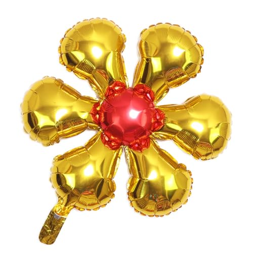 GAROZATION 8 Teiliges Blumen Luftballon Set Aus Aluminiumfolie Bunte Luftballons Für Weihnachtsparty Heim Party Dekoration Ornament Set Gemischt von GAROZATION