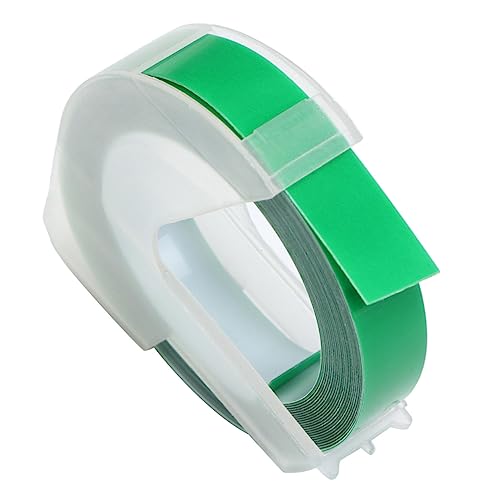 GAROZATION Etikettendruckerband tragbar Aufkleberhersteller Etikettiermaschine Etikettierer Klebeband farbig labelprinter label printer Klebeband zur Etikettenherstellung Etikettenband Green von GAROZATION