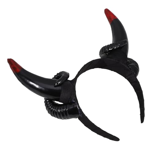 GAROZATION Halloween Horn Stirnband Hörner Stirnband Für Party Horn Stirnband Für Tanzparty Stirnbänder Für Frauen Cosplay Hörner Stirnband Frauen Haarschmuck Hörner Haarband Cosplay von GAROZATION