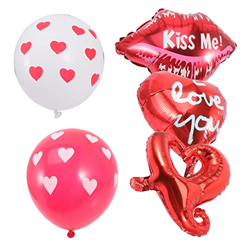 GAROZATION Hochzeitsballons Set Aus 6 Herz Folienballons Rosarot Und Ideale Dekoration Für Valentinstag Hochzeiten Und Romantische Partys Luftballons Für Besondere Anlässe von GAROZATION