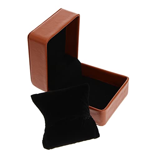 GAROZATION Kasten Schmuckschatulle ansehen betrachten Pu-Uhrengehäuse storage boxes aufbwahrungs-box watch box reise schmuckkästchen Uhrenetui für Laden Uhrengehäuse aus Brown von GAROZATION