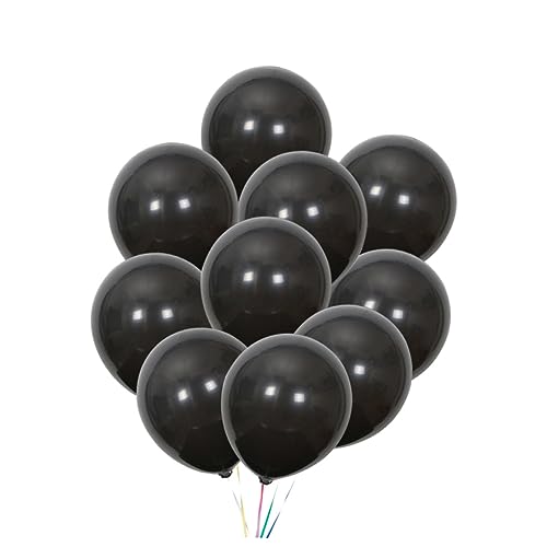 GAROZATION Schwarze Latexballons Hochwertige Partyballons Für Geburtstag Hochzeit Und Halloween Deko Ideal Für Feiern Und Veranstaltungen von GAROZATION