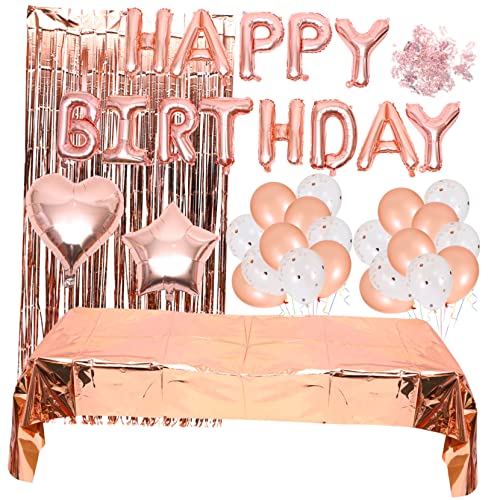 1 Satz Dekorationen Für Ballonpartys Gastgeschenke Für Kindergeburtstage Folienballons Für Geburtstagsfeiern Luftballons Für Geburtstagsfeiern Herz Dekor Rose Gold Aluminiumfolie GARVALON von GARVALON