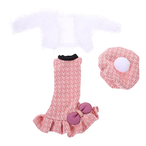 GARVALON 1 Satz Puppenkleidung Babyspielzeug Puppe Verkleiden Sich Kleidung Puppenkostüm Für Kinder Prinzessin Puppenkleid Puppe Verkleiden Spiel Spielzeug Zartes Puppenkleid Rosa Stoff von GARVALON