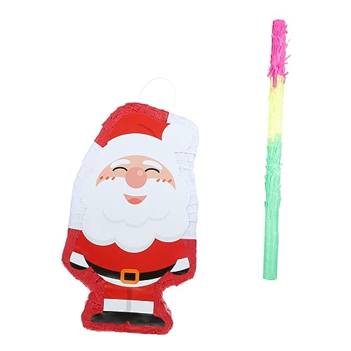 GARVALON 1 Satz Weihnachtspinata Für Kinder Weihnachtsdeko Party-dekoration Zum Aufhängen Neuartige Weihnachtsmann-pinata Piñata Schmücken Weihnachts-piñata Pinata-hängedekoration Papier von GARVALON