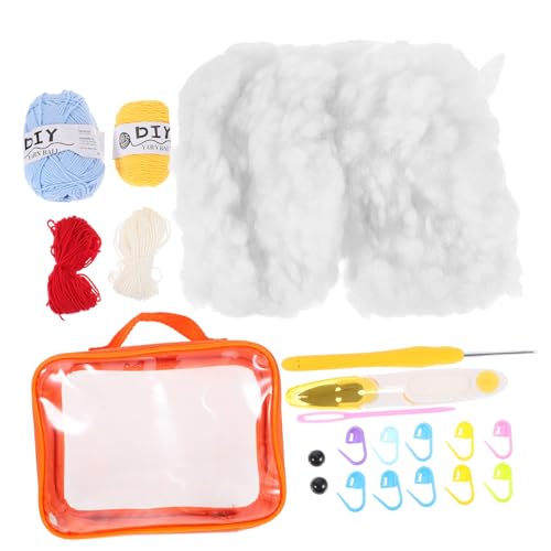 GARVALON 1 Satz Wollmaterialpaket Häkelset für Anfänger Häkel-Starter-Kit kawaii häkeln DIY gehäkelter Pinguin DIY-Häkelset Häkelsets für Erwachsene Häkelmaterial für Anfänger Garn von GARVALON