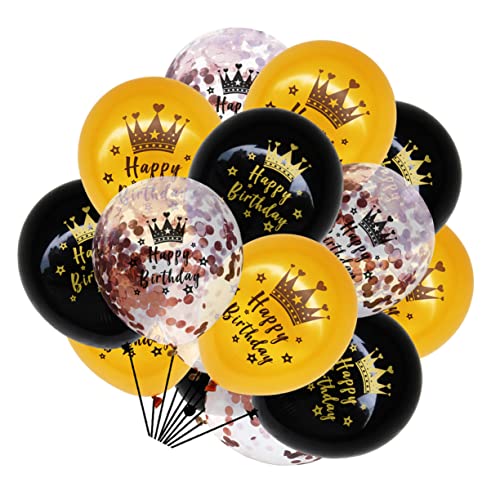 GARVALON 1 Set Geburtstagsparty Konfetti Luftballons Bunte Helium Luftballons Für Kreative Dekorationen Ideales Zubehör Für Geburtstagsfeiern Hochzeiten Und Feste von GARVALON