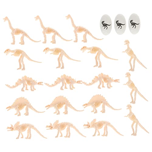 GARVALON 1 Set Realistische Dinosaurier Skelettmodelle Mit Dinosaurier Ei Modell Zur Dekoration Von Backwaren Ideales Zubehör Für Kreative Kuchendekoration Und Dinosaurier Themenpartys von GARVALON