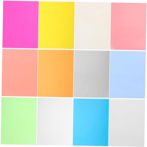 GARVALON 12 Blatt Schrumpfpapier DIY Schrumpfmaterial DIY Herstellung Schrumpffolie DIY Handwerksbedarf Schrumpfdruck Kindergarten DIY Versorgung Handgemachtes Material von GARVALON