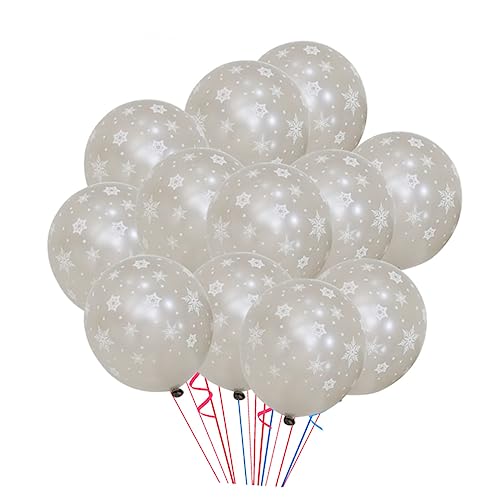 GARVALON 12-zoll-latex-zahlenballon-set für Feiertage 3 2 G Schneeflocken-geburtstagsparty-dekorationen von GARVALON