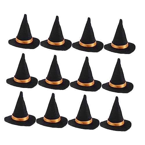 GARVALON Mini Hexenhüte Für Weinflaschen Halloween Deko Flaschenverschlüsse Partyartikel Für Halloween Feiern Und Festlichkeiten von GARVALON