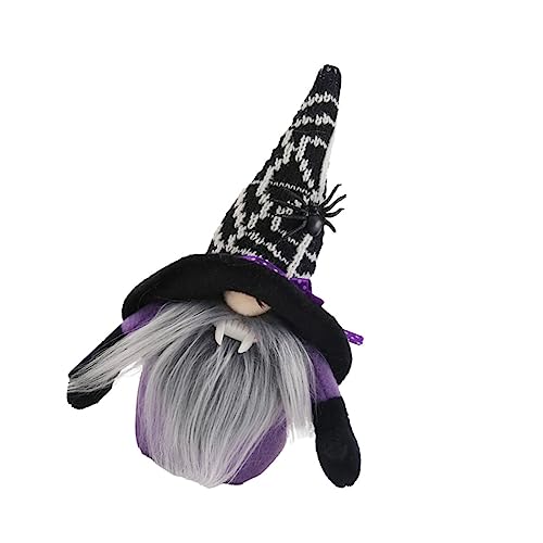 GARVALON 1Stk gesichtslose Puppe Halloween-Heimdekoration Stoffpuppe gesichtsloser Gnom Halloween Kleidung Halloween Outfit weihnachtsdeko Halloween-Party- Gnom-Puppe Baumwolle Black von GARVALON