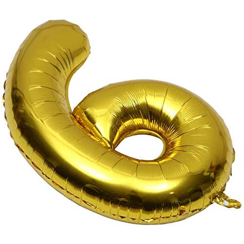 GARVALON Folienballon Zahlen Design Kreative Ballons Für Hochzeit Geburtstagsfeiern Und Home Dekoration Goldene Farbe von GARVALON