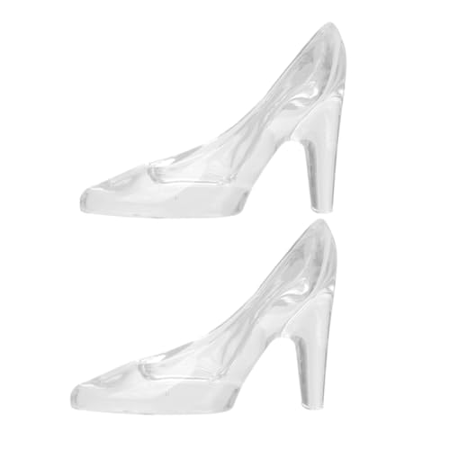 GARVALON 2 Stück Kristall High Heels Prinzessin Hausschuhe Badezimmer Dekorationen Absätze High Heel Schuhe Schöne High Heels Schuhe High Heels Schuhe Ornament Schuhdekorationen Acryl von GARVALON