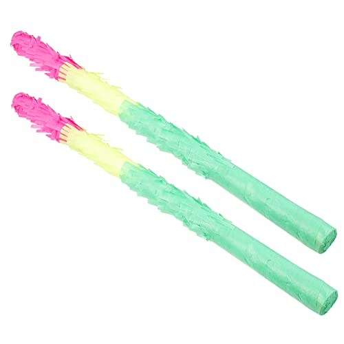 GARVALON 2 Stück Pinata Spielzeug Sticks Pinata Sticks Für Kinder Einfach Zu Geburtstagsparty Zubehör Party Spielzubehör Süßigkeiten Sticks Für Kinder Bunte Pinata Sticks Pinata von GARVALON