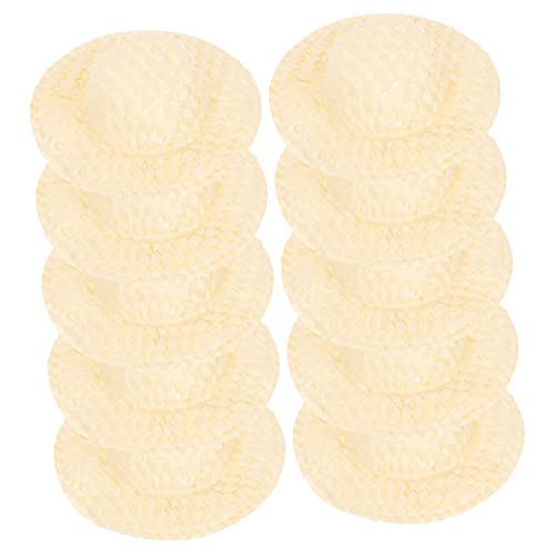 GARVALON 20St Gewebter Papierhut klein Mini-Strickmützen exquisites Hutdekor Miniatur-Mini-Hüte Mini-Puppenhüte Kinder bastelset bastelmaterial für Kinder Mini-Hut entzückender Hutschmuck von GARVALON