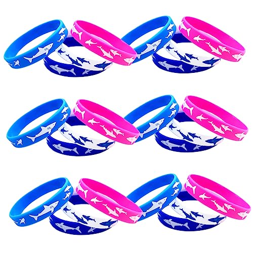 GARVALON 25St Armband Bulk-Armbänder Hai Partygeschenke Armbänder für Teenager Armbänder kinder party kinderparty party sachen Armbänder Kinder Silikonarmbänder für Jungen Kieselgel von GARVALON