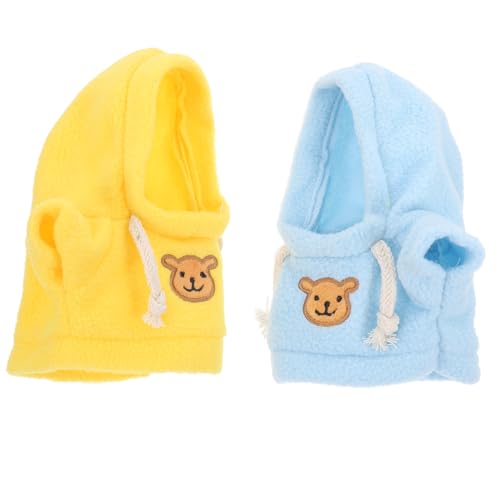 GARVALON 2St dekoratives Puppenkostüm weiches Plüschtier Kawaii Plüschpuppenkleidung ausgestopft Tiere Puppen Kleidung Puppen Klamotten BH Hemd puppenaugen Bären-Hoodies Stofftierbekleidung von GARVALON