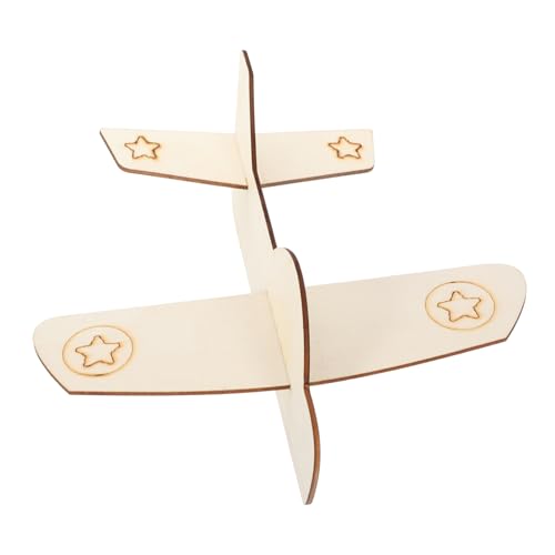 GARVALON 3st Gekritzelspielzeug Zeichnen Kinderspielzeug Flugzeuge Holzbausatz Kinder Spielzeug Spielzeuge DIY Flugzeug-Ornament DIY-flugzeugspielzeug Für Kinder Graffiti-Spielzeug Hölzern von GARVALON