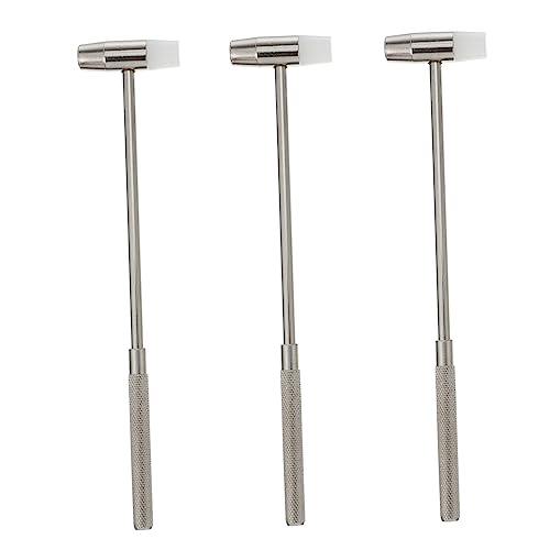 GARVALON 3st Minihammer Hammer Zur Schmuckherstellung Kinder, Die Spielzeug Hämmern Abnehmbarer Hammer Schmuck Mini-Tool Mini-Hammer-Spielzeug Kinder Mini-Spielzeug Legierter Stahl Silver von GARVALON