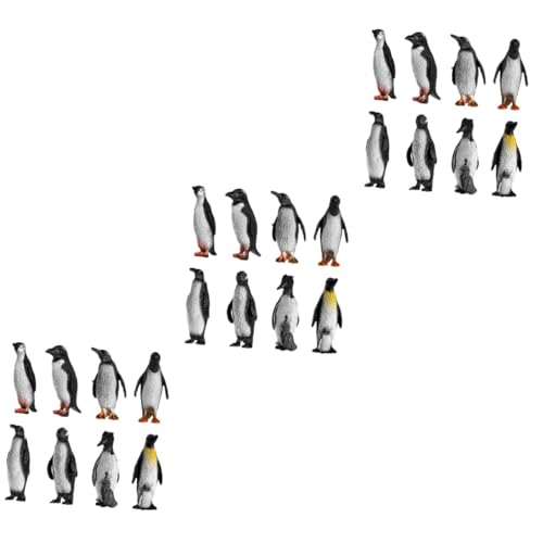 GARVALON 48 Stück Pinguin Figurenmodell Tier Tischdekoration Tiere Spielzeug Tierfiguren Pinguin Spielzeug Mini Pinguin Spielzeug Kinder Mini Spielzeug Spielzeug von GARVALON