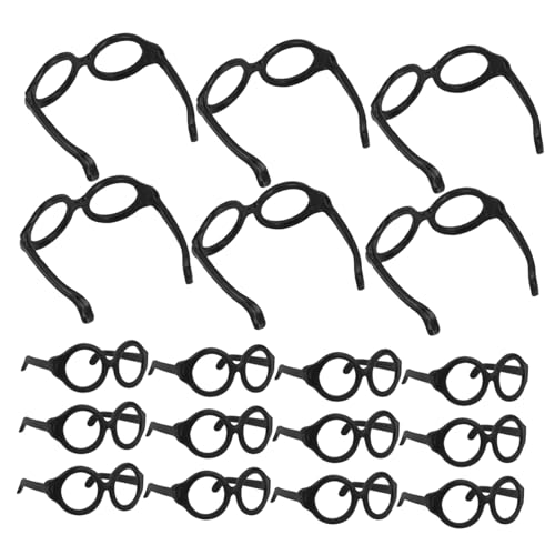 GARVALON 50 Stück Puppenbrillen Puppen Minibrillen Puppenkleidungszubehör Puppenzubehör Bezaubernde Mini Brillen Brillen Requisiten Zum Anziehen Miniatur Brillen Requisiten von GARVALON